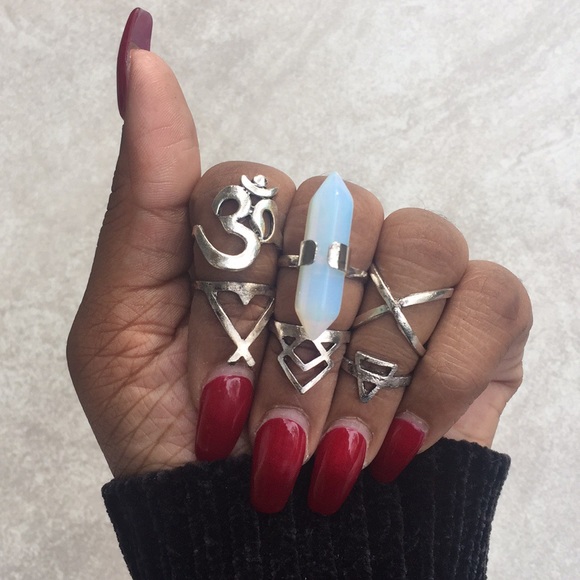6pc boho ring set - Picture 3 of 6